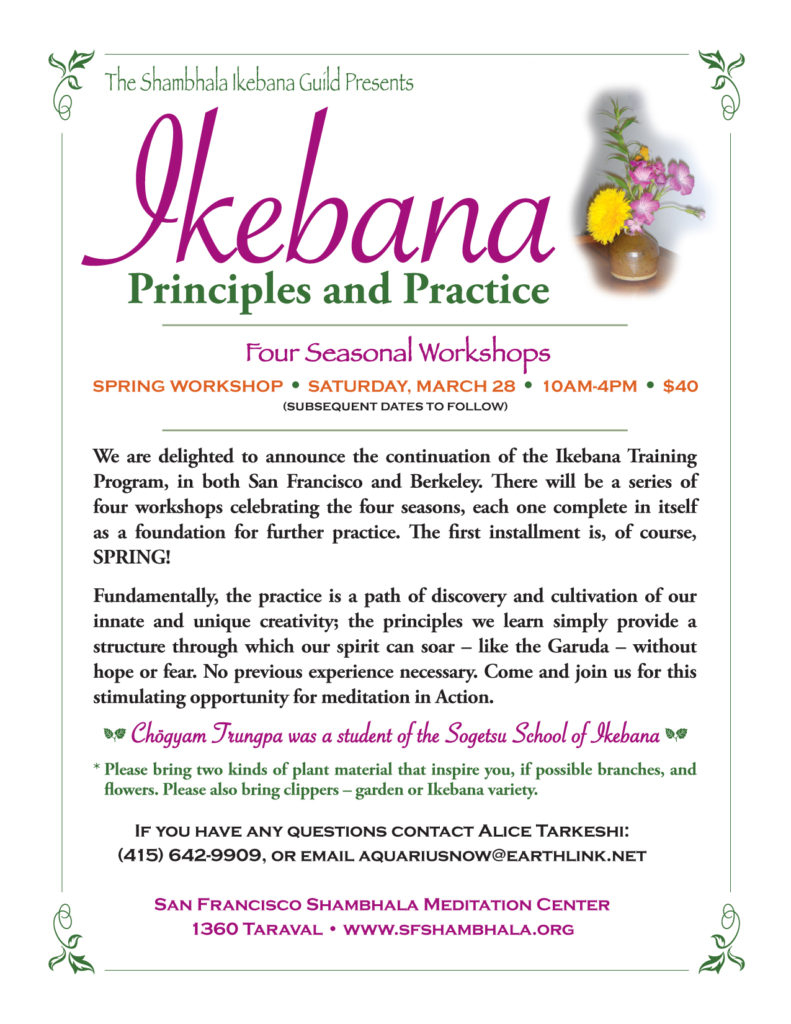 Ikebana flier Ikebana flier